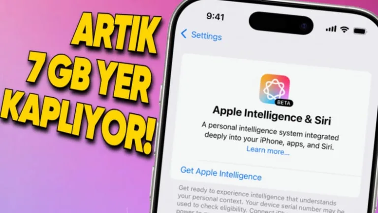 Apple Intelligence depolama ihtiyacı 2 kat arttı