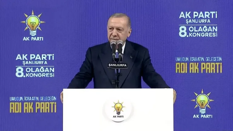 Erdoğan, AK Parti Şanlıurfa Kongresi'nde konuştu