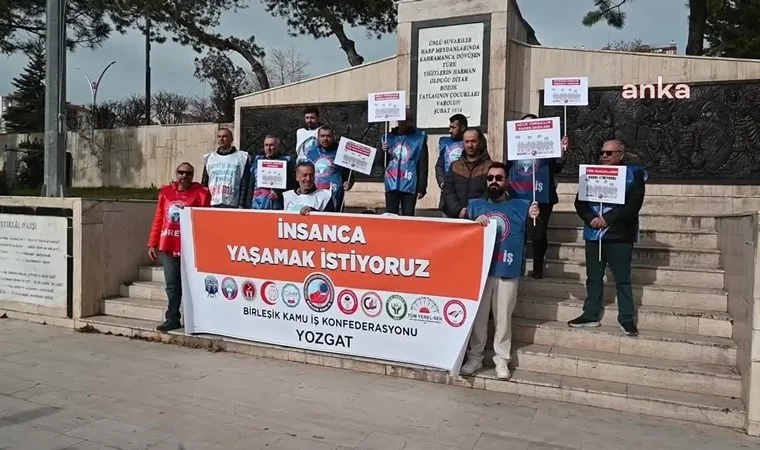 kamu çalışanları maaş zammını protesto etti