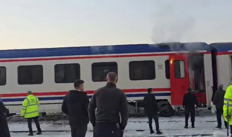 turistik doğu ekspresi vagonunda yangın çıktı