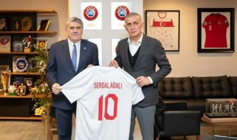 Serdal Adalı TFF Başkanı Hacıosmanoğlu'nu ziyaret etti