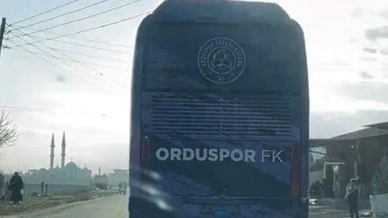 Orduspor otobüsü Suriye'de görüntülendi, açıklama yapıldı