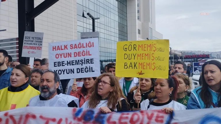 sağlık emekçileri genel grev sinyali veriyor