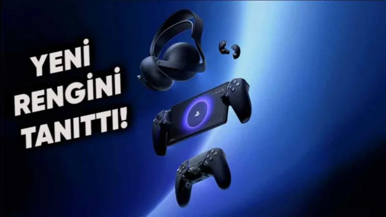 Sony, PS5 aksesuarlarını "gece yarısı siyahı" ile sunuyor