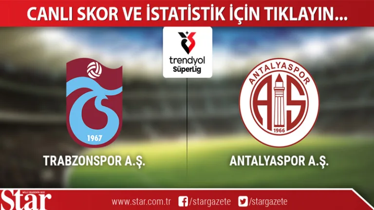 Trabzonspor, Antalyaspor ile kritik maça çıkıyor