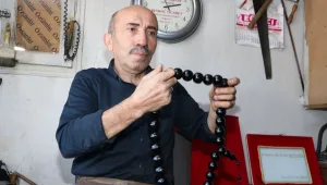 Erzurumlu ustadan dev tespih: 350 bin lira değerinde